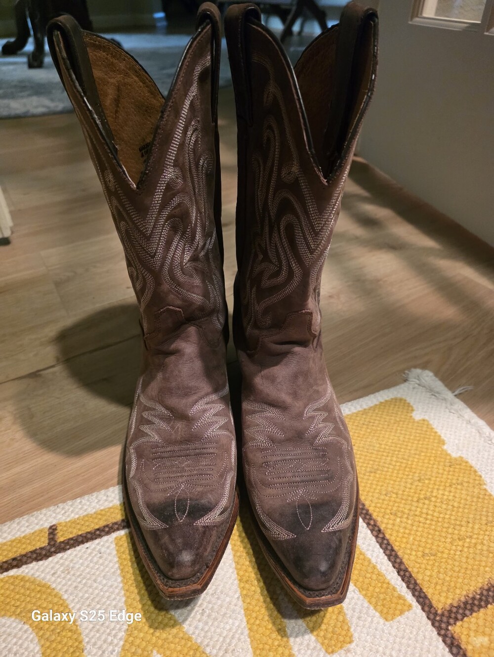 Justin BRL112 Ladies Bent Rail Western Boot with Arizona Mocha Size 11b
